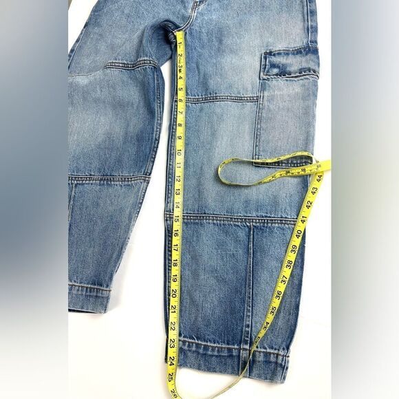 Anthropologie Etica Juni Relaxed Barrel Cargo in North Shore Jeans - Picture 15 of 15